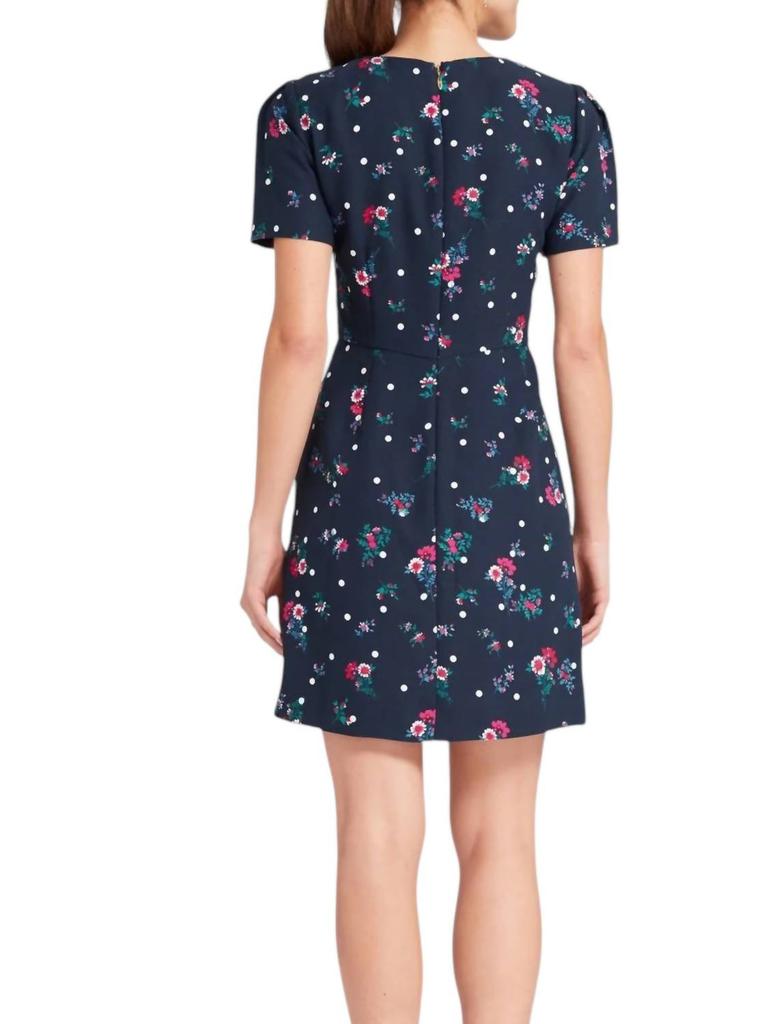 Draper James Draper James - Bouquet Dot Floral Structured Sleeve Dress