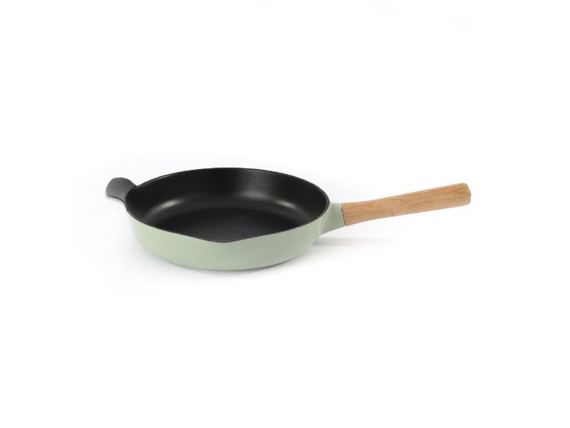 BergHOFF BergHOFF Ron 10.25" Cast Iron Fry Pan 2.6Qt, Green