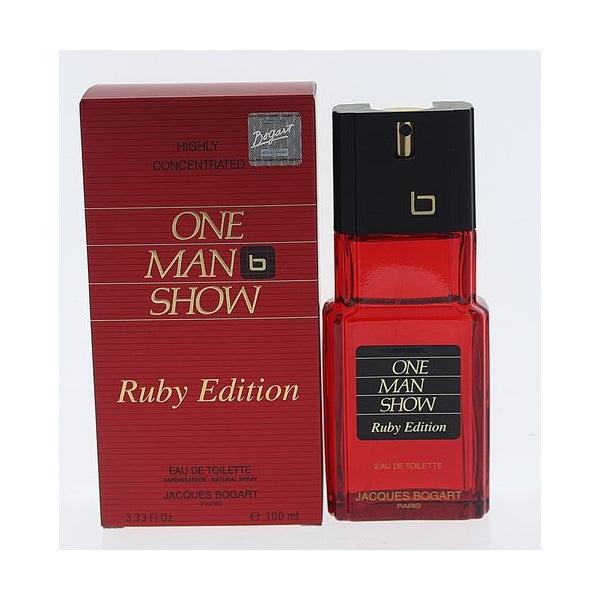 JACQUES BOGART One Man Show Ruby Edition for Men Eau de Toilette Spray 3.3 oz