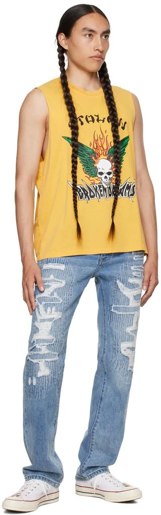 Stolen Girlfriends Club Yellow 'Broken Dreams' Tank Top 4