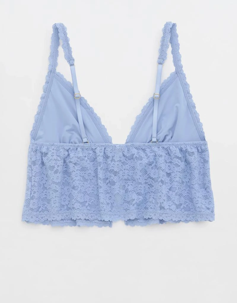 Aerie Show Off Vintage Lace Tie Front Bra Top 5