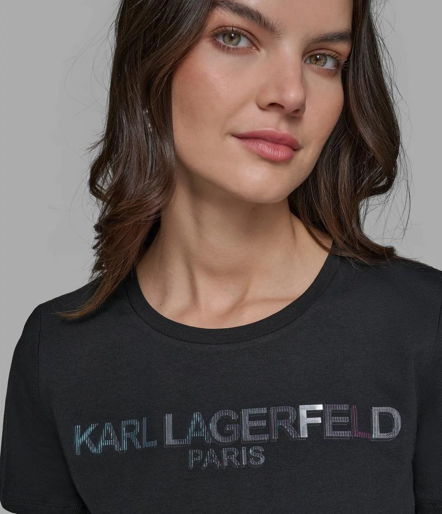 Karl Lagerfeld Paris IRRIDESCENT LOGO TEE 4