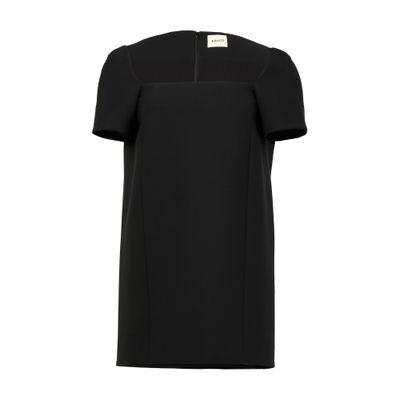 【送料&関税込】Khaite Benji Mini Dress Baby pink Benji crepe mini dress | KHAITE | NET-A-PORTER
