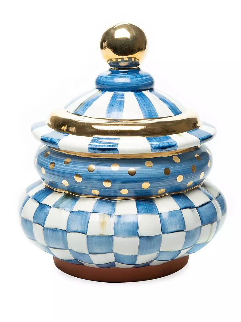 MacKenzie-Childs Royal Check Groovy Canister 1