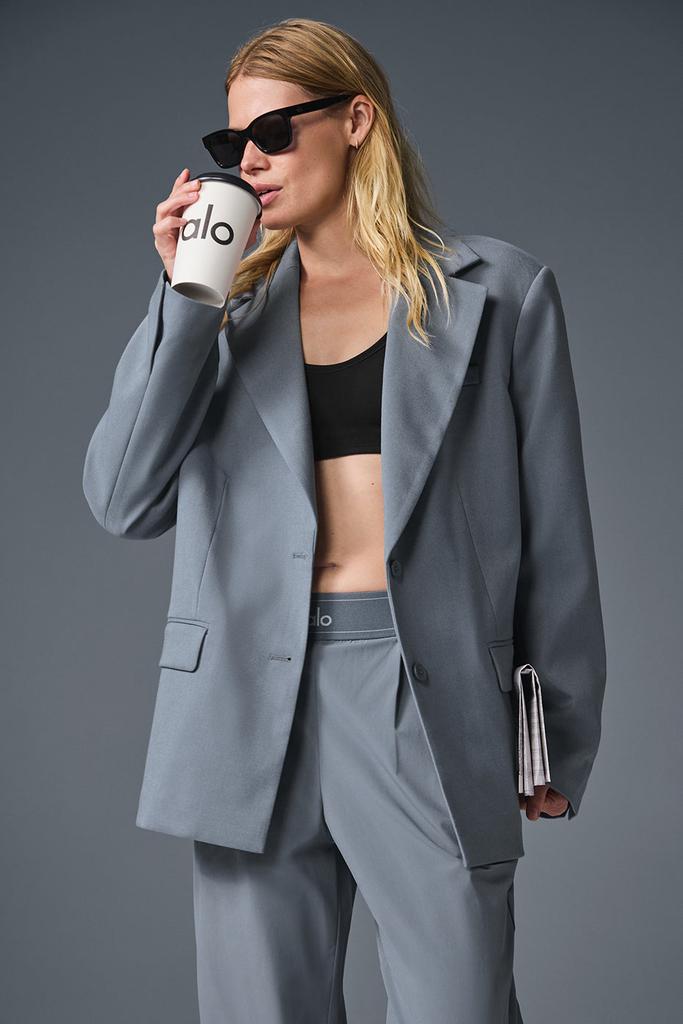 Alo First-Class Blazer - Steel Grey