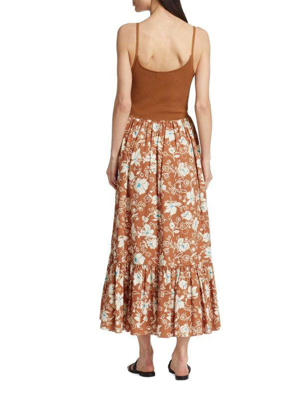 Tanya Taylor Halsey Mixed Media Maxi Dress 2