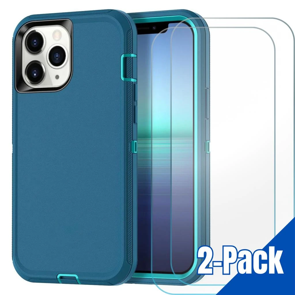 ENTRONIX Entronix Bundle Compatible with iPhone 11 Pro Max - Heavy Duty Case & 2 Clear Screen Protectors