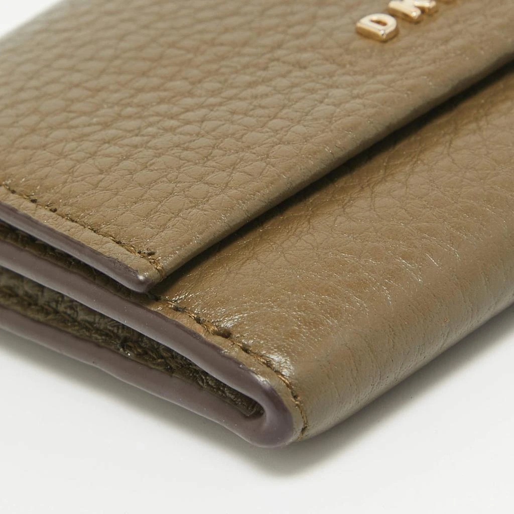 DKNY DKNY Olive Green Leather Flap Compact Wallet 9
