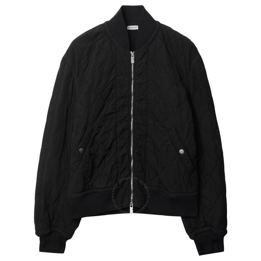 Burberry Quilted Stand Up-Collar Bomber Jacket