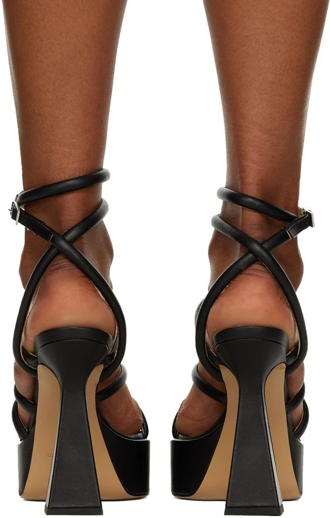 Mach & Mach Black Platform 140 Heeled Sandals 2