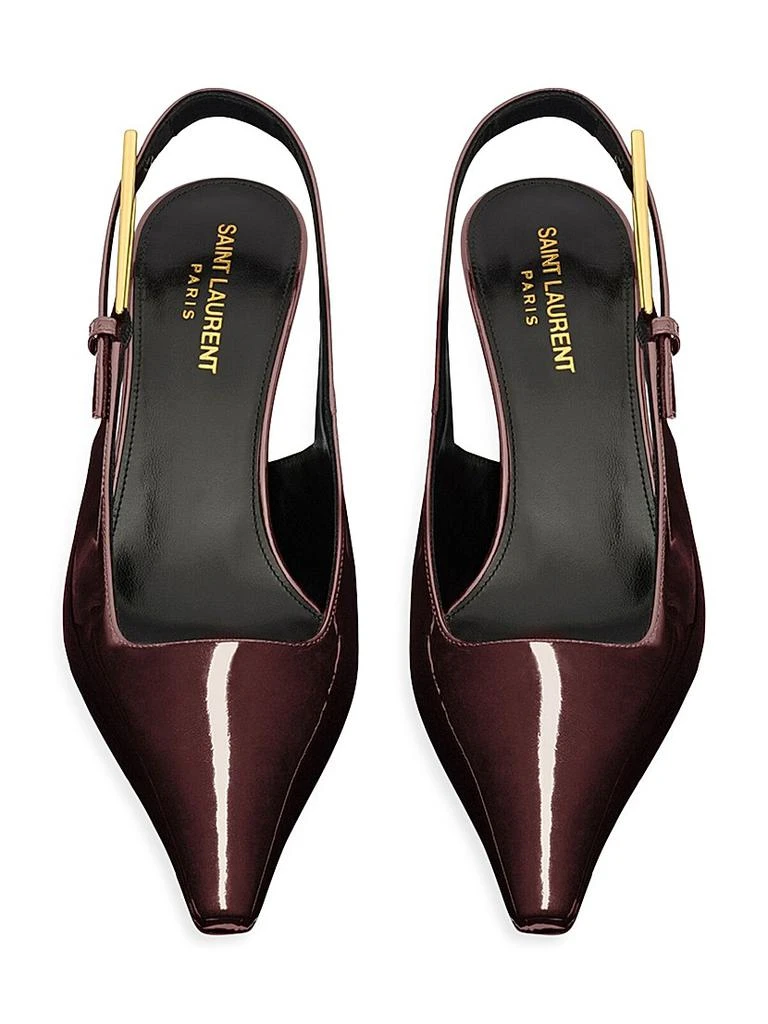 Yves Saint Laurent Lee Slingback Pumps in Patent Leather 3
