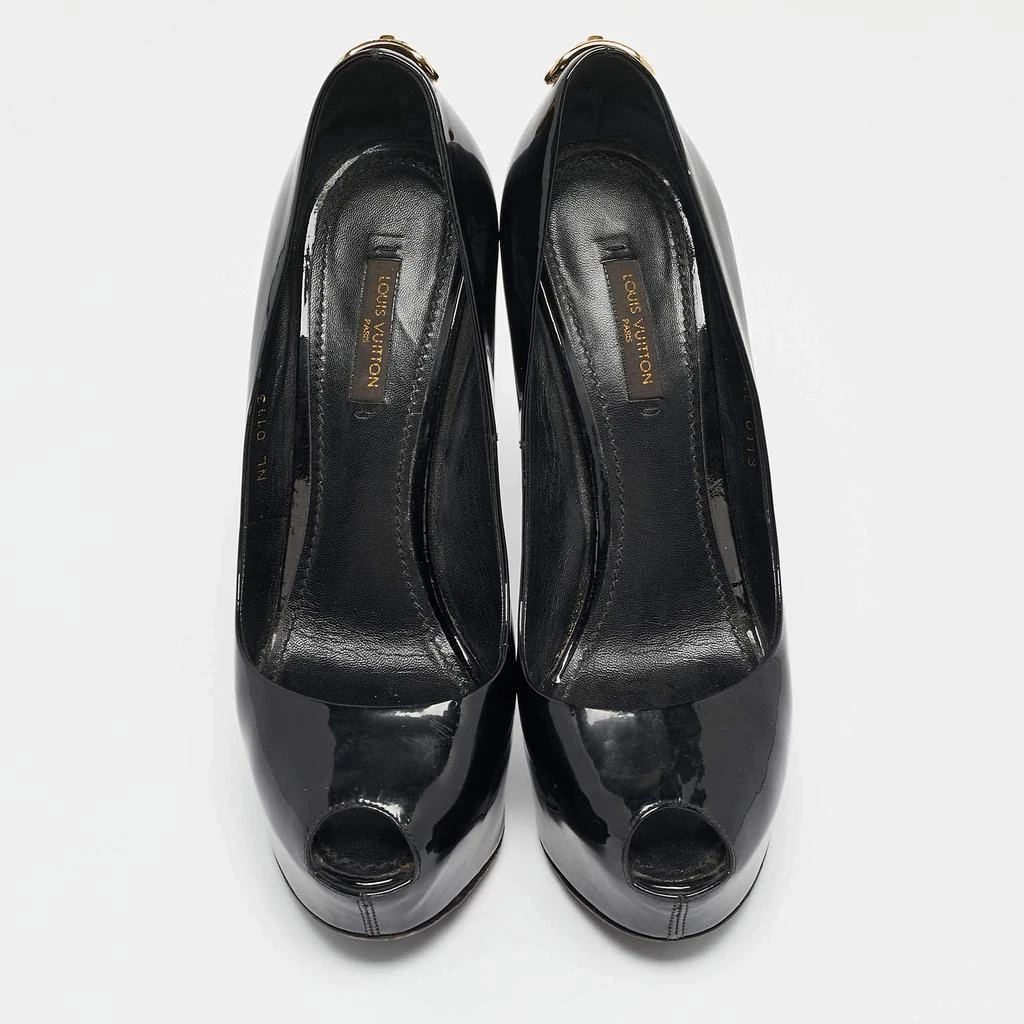 Louis Vuitton Louis Vuitton Black Patent Leather Oh Really! Pumps Size 37.5 3