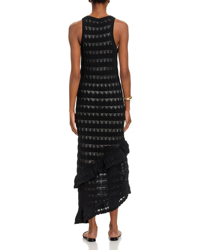 AQUA Crochet Ruffle High Low Dress - Exclusive 4