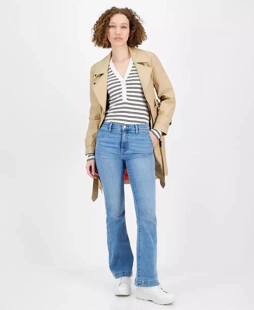 DKNY Women's High-Rise Flare Trouser Jeans 6
