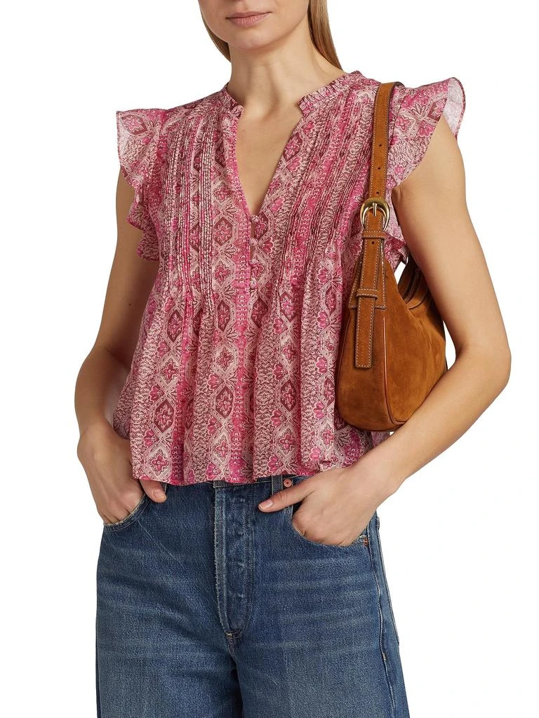 Paige Idris Cotton-Silk Top