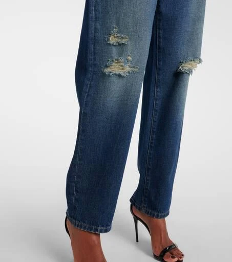Dolce 
Gabbana Distressed straight jeans 5