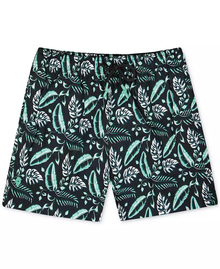 Sunset and Vines Men's Floral Woven Swim Trunks