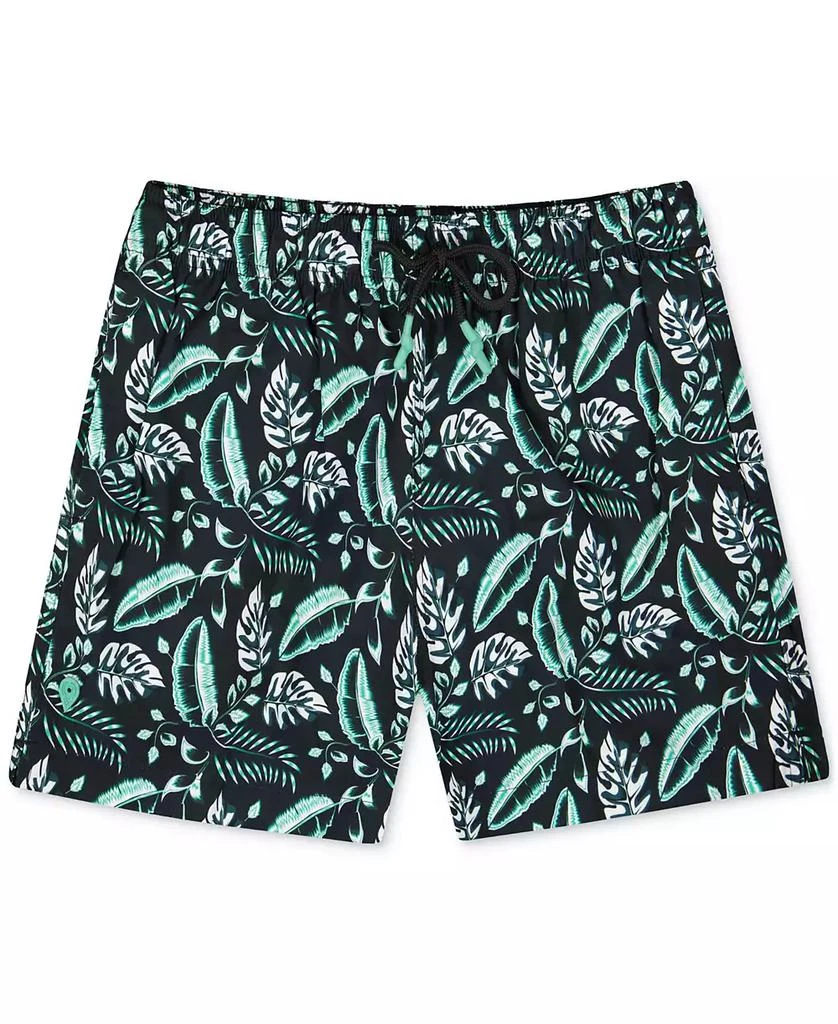 Sunset and Vines Men's Floral Woven Swim Trunks 1