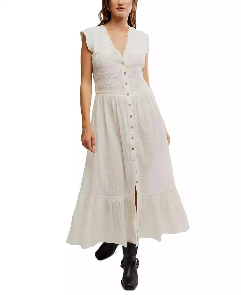 Free People Women's Desert Dazed Cotton Midi Dress 1