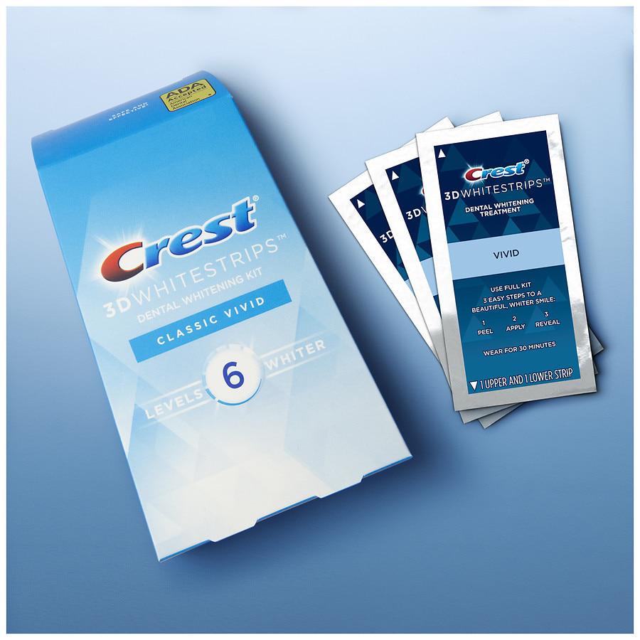 Crest 3D Whitestrips Classic Vivid Teeth Whitening Kit