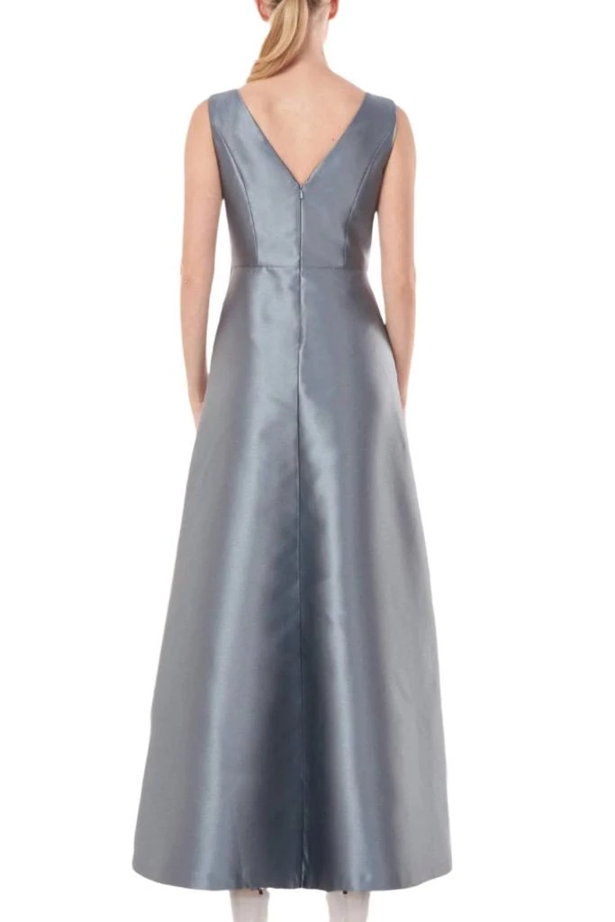 Kay Unger Kay Unger - Pleated Walk Through Twill Stretch Crepe Pant Jumpsuit 2