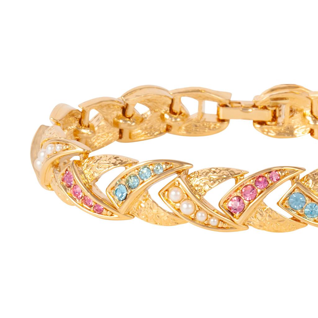 Susan Caplan Vintage 1980s vintage dorlan pastel bracelet