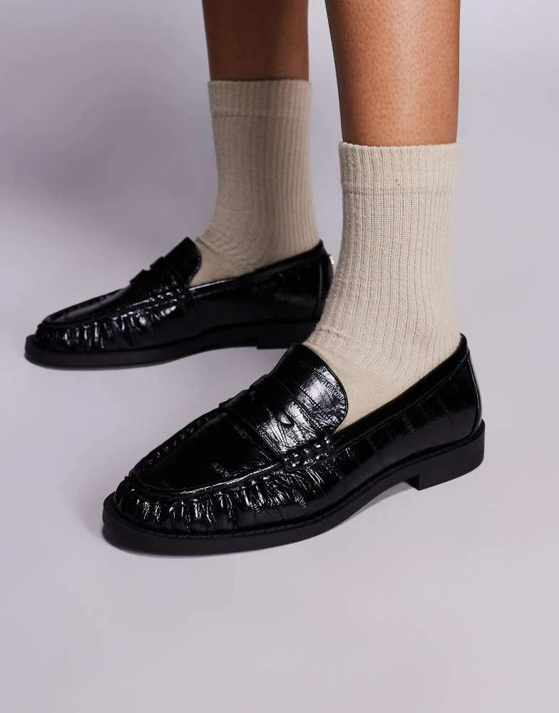 River Island Loafers River Island shoes, loafers, chain loafers, red loafers  main image 3