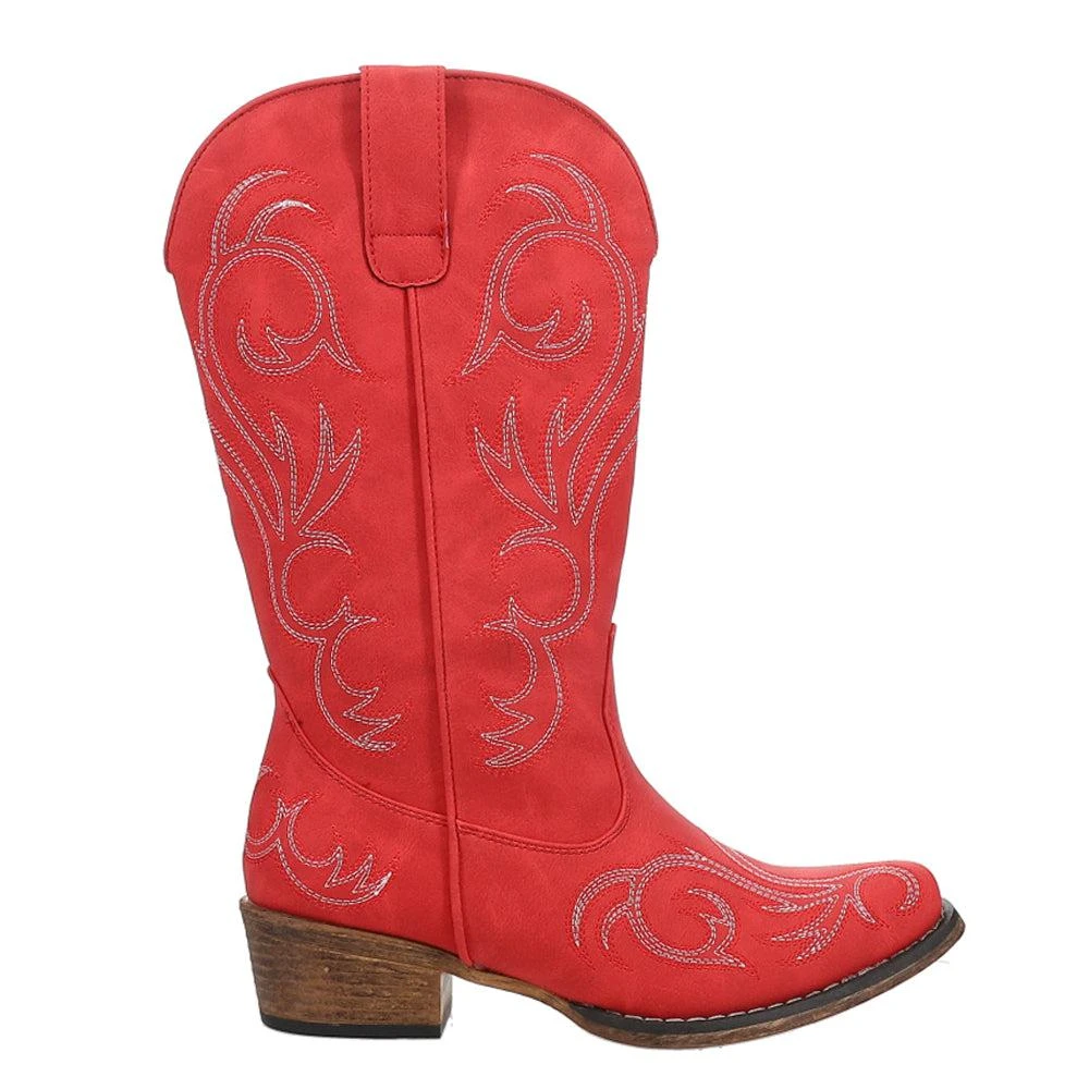 Roper Riley Embroidery Snip Toe Cowboy Boots 1