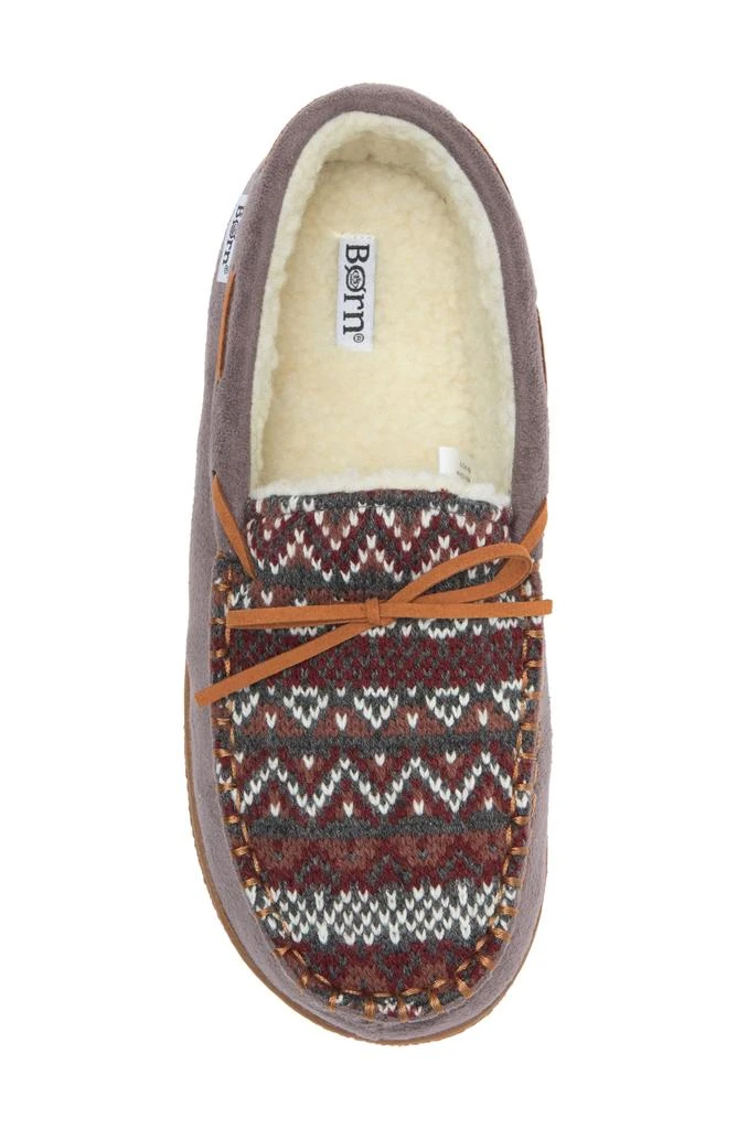 Born Fair Isle Faux Fur Lined Slipper (Women) 5