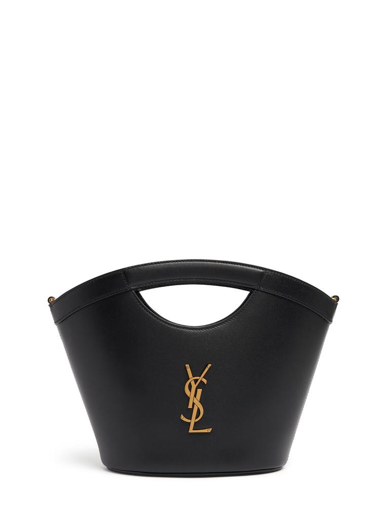 SAINT LAURENT Mini Celia Leather Tote Bag