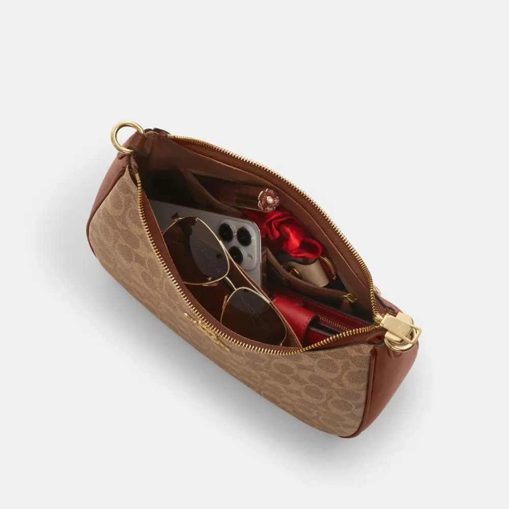 Coach Teri Hobo Bag In Signature Canvas 6