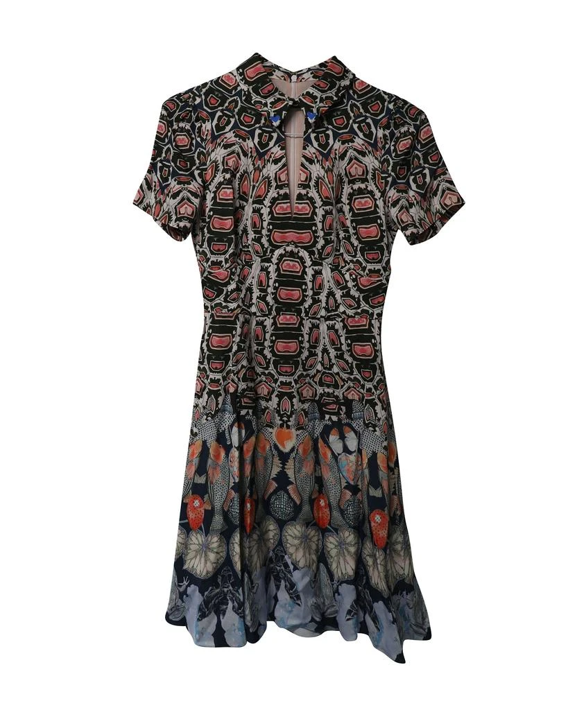 Temperley London Printed Fit and Flare Midi Dress in Multicolor Polyester 4