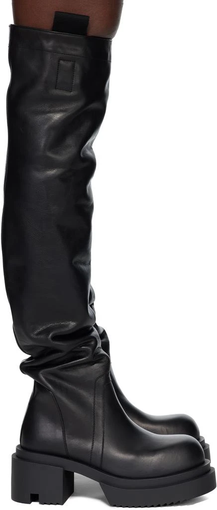 Rick Owens Black Concordians Wader Bogun Tall Boots 1