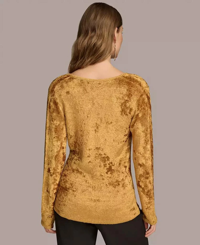 Donna Karan Women's Chenille Cowl Neck Sweater 2