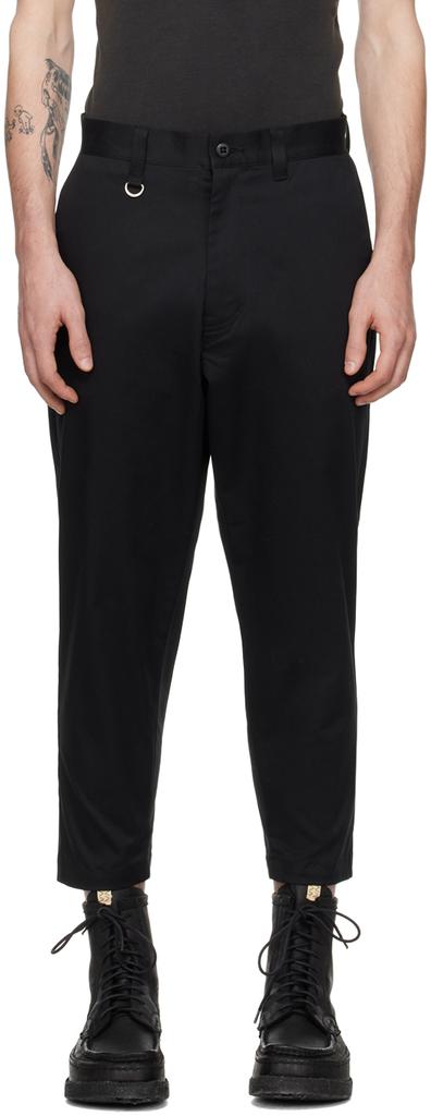 SOPHNET. Black Wide-Leg Trousers