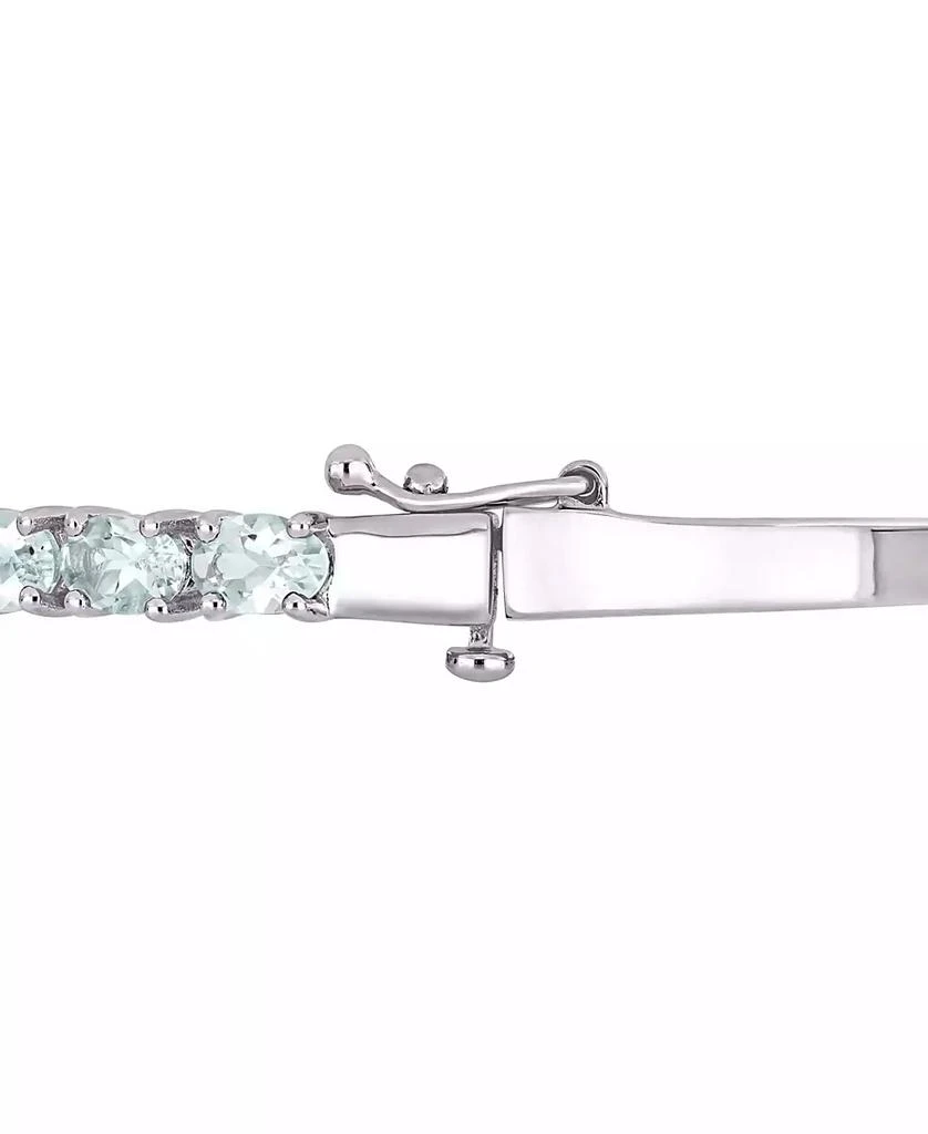 Macy
s Aquamarine Bangle Bracelet (6-1/3 ct. t.w.) in Sterling Silver 3