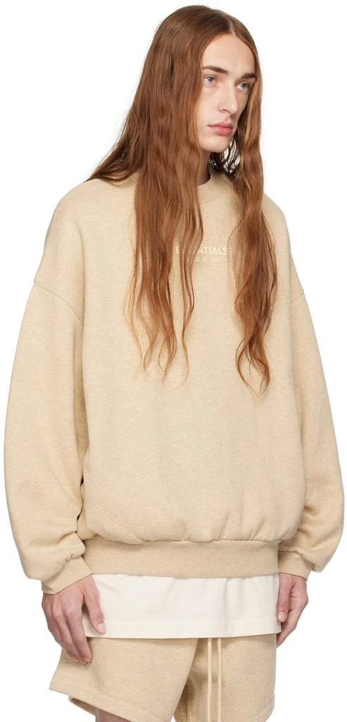 Essentials Beige Crewneck Sweatshirt 2