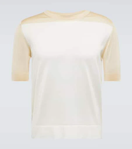 Jil Sander Oversized silk T-shirt 1