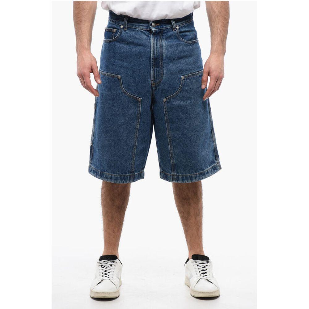 Palm Angels Multipocketed Mid Wash Men's Shorts