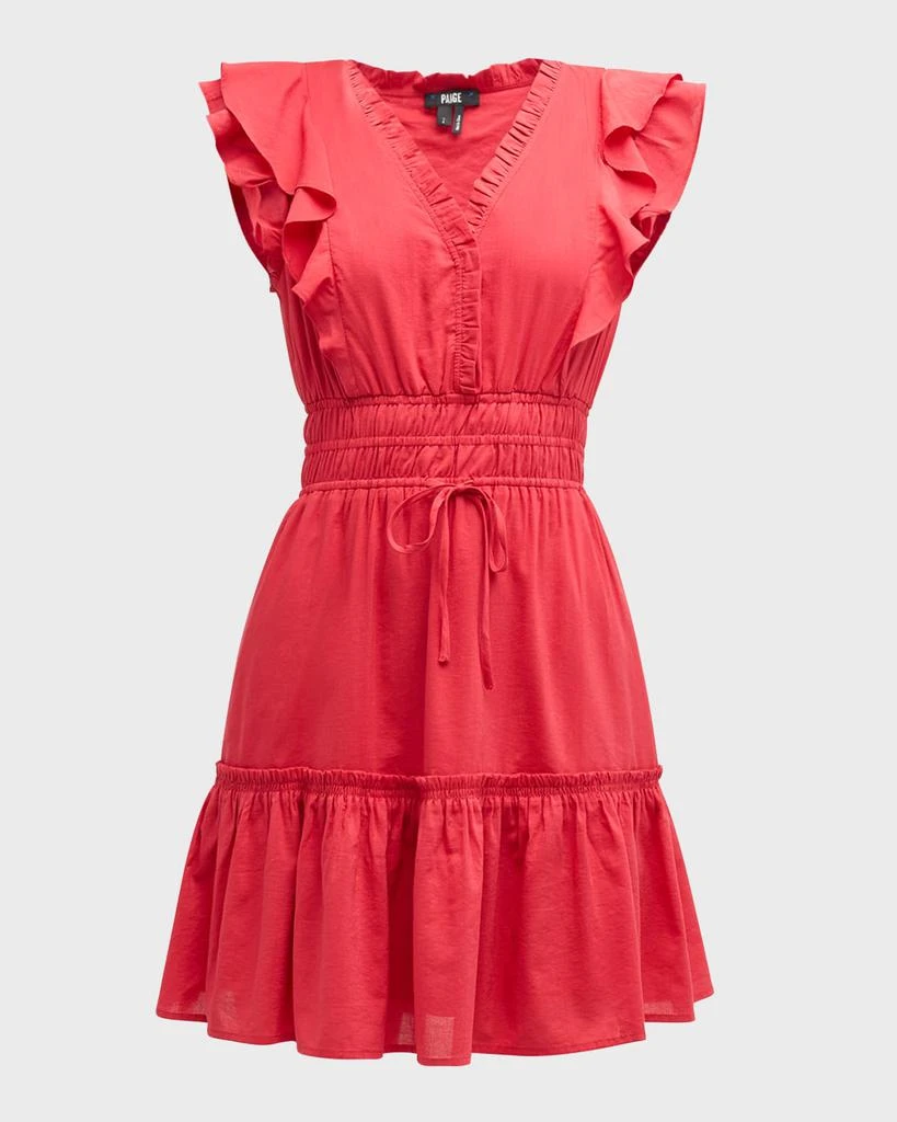 Paige Muriel Knit Ruffle Mini Dress 1