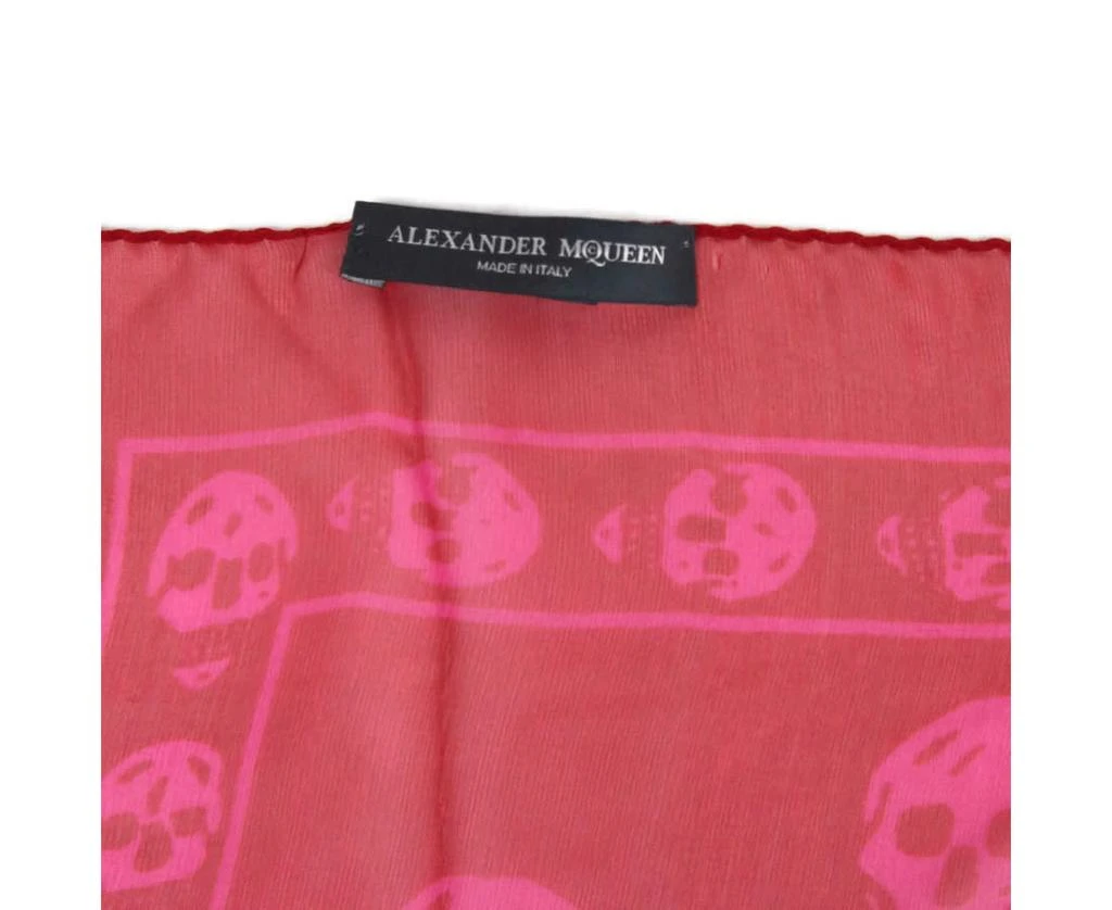 Alexander McQueen Alexander McQueen Women
s Silk Chiffon Skull Print Scarf 5