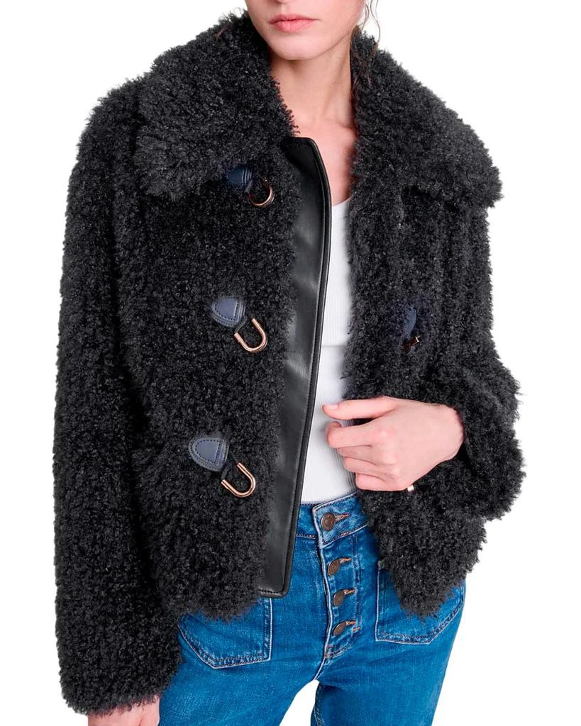 Maje Gabynette Faux Fur Coat 1