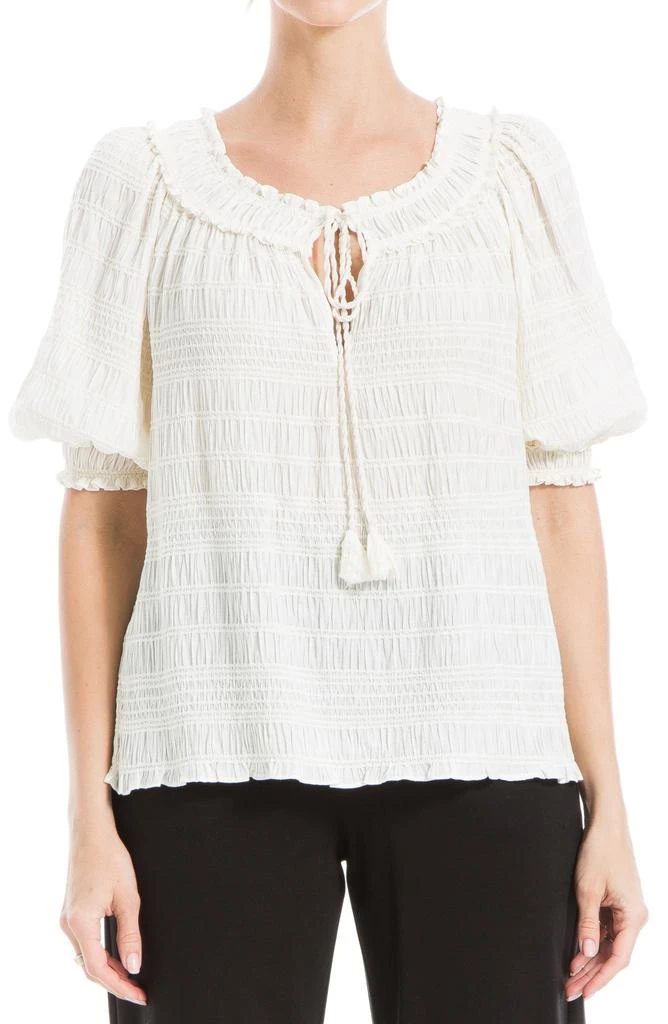Max Studio Chennel Tassel Elbow-Length Sleeve Top 6