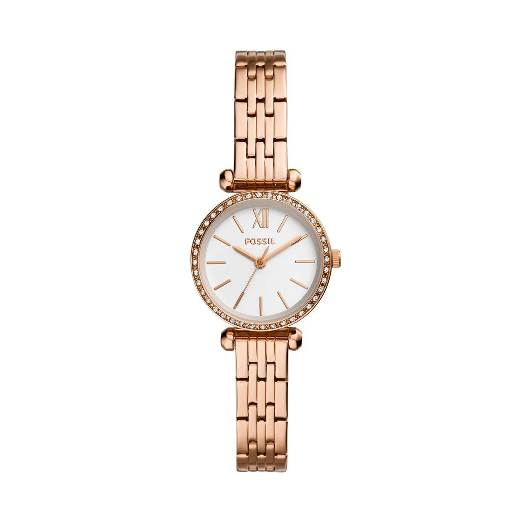 Fossil Women's Tillie Mini Three-Hand, Rose Gold-Tone Stainless Steel Watch 1