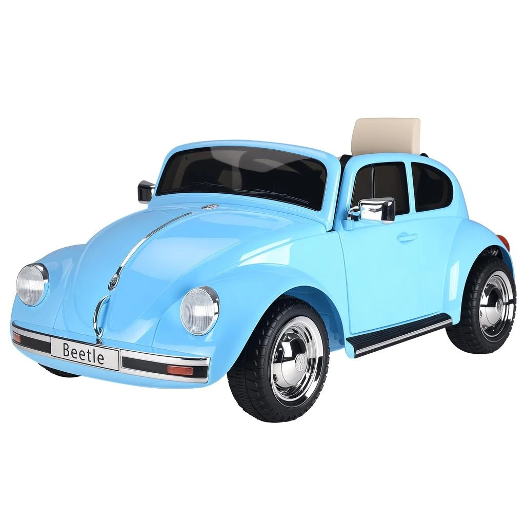 BreeBe Kids Volkswagen Beetle Electric Ride-On Car with Remote
