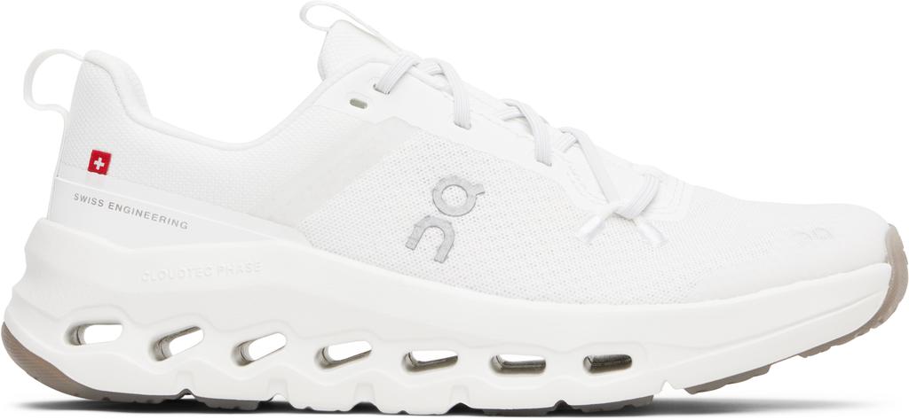On Big Kids White Cloudleap Sneakers