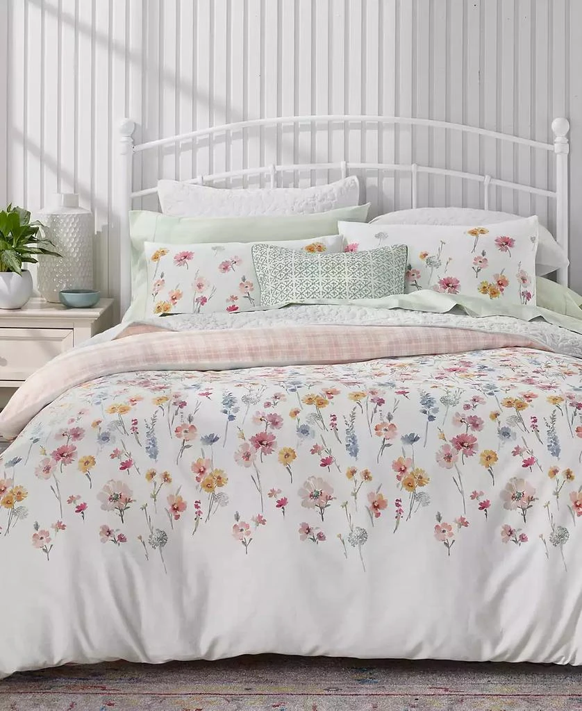 Charter Club Flora 3-Pc. Duvet Cover Set, Full/Queen, Macy’s Exclusive