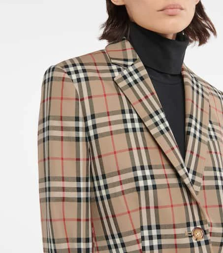 Burberry Vintage Check wool blazer 4