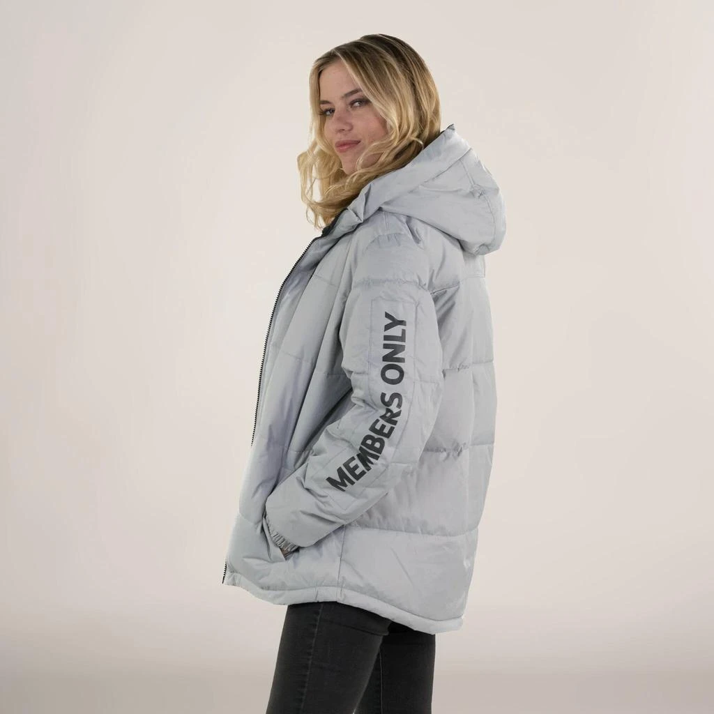 Members Only Women's Twill Block Puffer Oversized Jacket 1