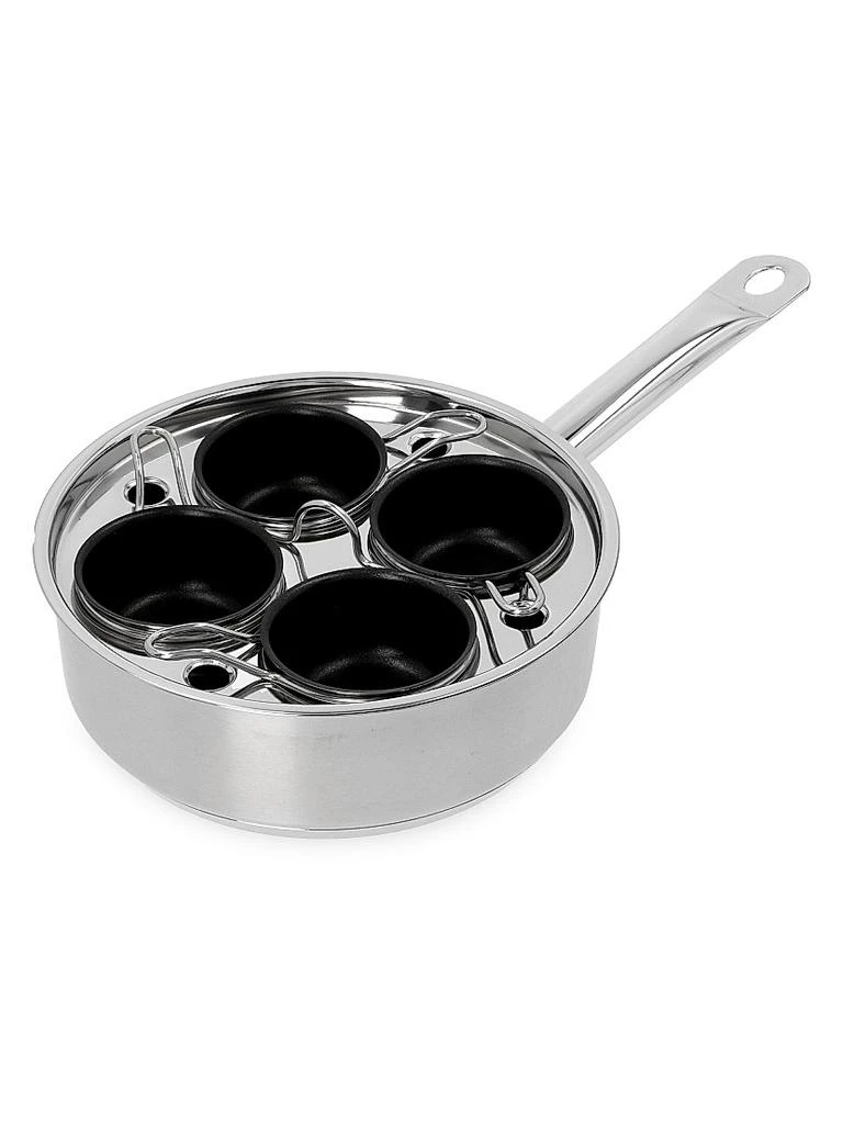 Demeyere Resto 4 Cup Stainless Steel Egg Poacher Set 5
